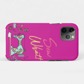 Coudre le coque iphone pourpre (Dos (Horizontal))