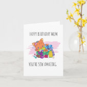 Coudre Puns Extraordinaires Carte Anniversaire (Fleur jaune)