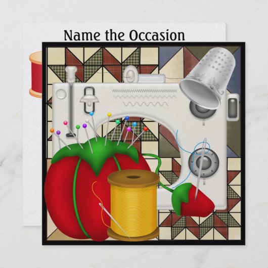 Coudre si joli Invitation - SRF (Devant / Derrière)