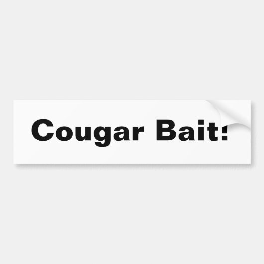 Cougar Bait Bumpersticker (Voorkant)