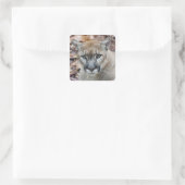 Cougar, berlion, Florida panther, Puma Vierkante Sticker (Tas)