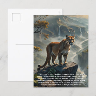 Cougar-Briefkaart Feestdagenkaart