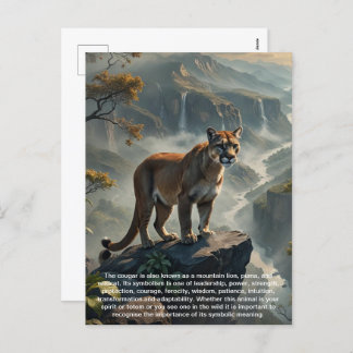 Cougar-Briefkaart Feestdagenkaart