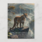 Cougar-Briefkaart Feestdagenkaart (Voorkant)