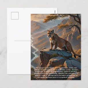 Cougar-Briefkaart Feestdagenkaart