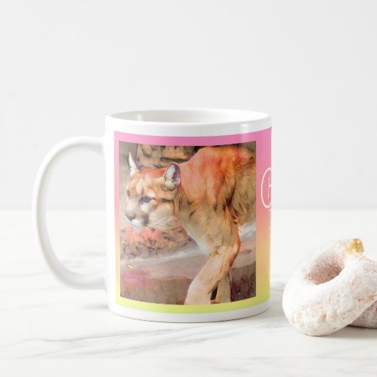COUGAR [Classic Mug] Koffiemok (Met donut)