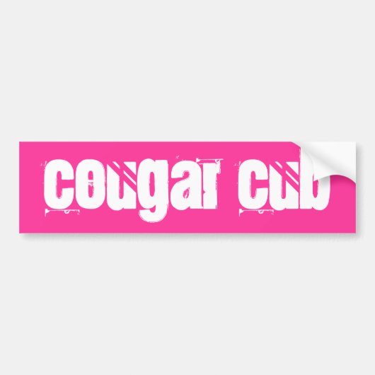 Cougar Cub Bumpersticker (Voorkant)
