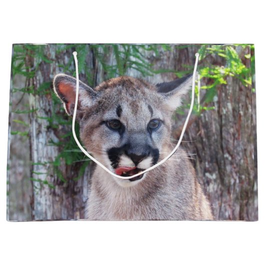 Cougar Cub Grand sac cadeau (Devant)