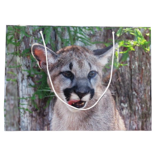 Cougar Cub Grand sac cadeau (Dos)