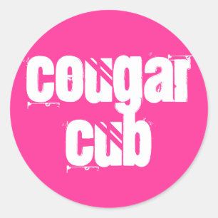 Cougar Cub Ronde Sticker