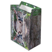 Cougar Cub Sac cadeau petit ou moyen (Dos Angle)