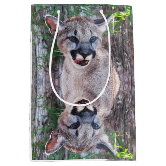 Cougar Cub Small of Medium Gift Bag Medium Cadeauzakje (Voorkant)