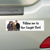 COUGAR DEN BUMPERSTICKER (Op auto)