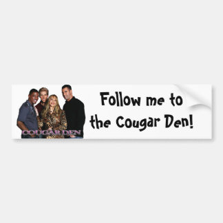 COUGAR DEN BUMPERSTICKER