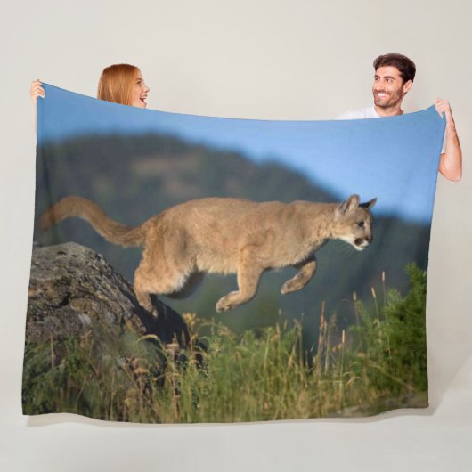 COUGAR FLEECE DEKEN (In situ)