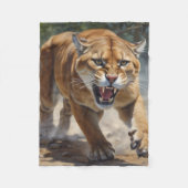 Cougar Fleece Deken (Voorkant)