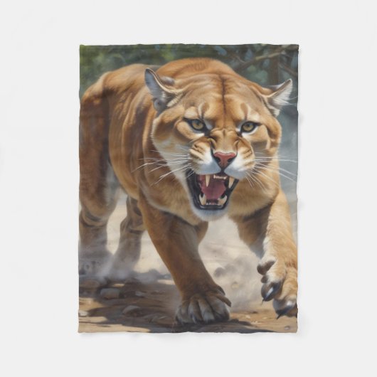 Cougar Fleece Deken (Voorkant)