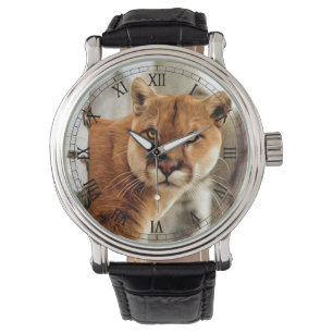Cougar Foto's schilderen Horloge