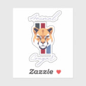 cougar head sticker (Feuille)
