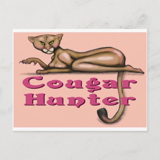 Cougar Hunter Briefkaart (Voorkant)