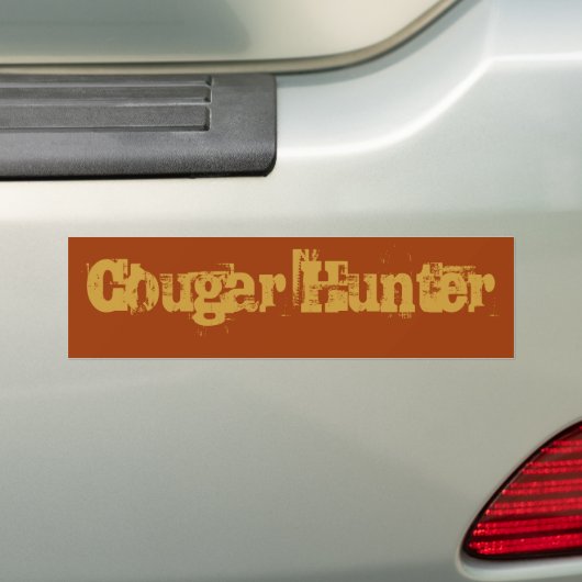 Cougar Hunter Bumpersticker (Op auto)