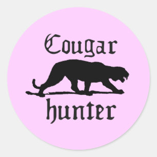 COUGAR HUNTER RONDE STICKER