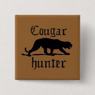 COUGAR HUNTER VIERKANTE BUTTON 5,1 CM