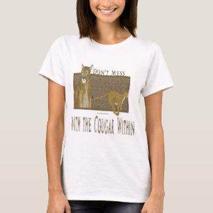 Cougar in Damp Crop Bovenkant T-shirt