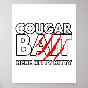 Cougar It Leuk Halloween Kostuum Oudere Vrouw Jong Poster