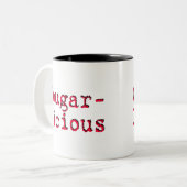Cougar-licious Tweekleurige Koffiemok (Voorkant links)