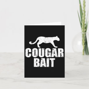Cougar Lokkert Grappig Cadeau Cougar Jagen Vissen Kaart