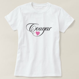 Cougar Love Dames Light Colored T-Shirt