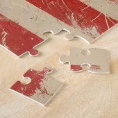 Cougar Mountain lion Amerikaanse vlag  Legpuzzel (Zijkant)