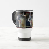 Cougar Mountain Lion Big Cat Art Travel Mug (Devant gauche)