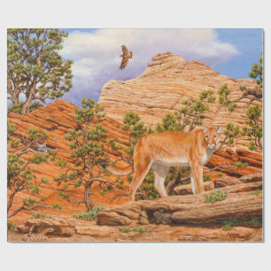 Cougar Mountain Lion in Zion National Park Cadeaupapier