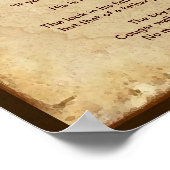 Cougar Mountain Lion Native American Wisdom Poster (Hoek)