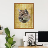 COUGAR, MOUNTAIN LION, PUMA-Poster Poster (Thuiskantoor)