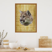 COUGAR, MOUNTAIN LION, PUMA-Poster Poster (Keuken)