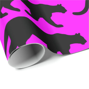 Cougar Mountain Lion Puma Silhouette Cadeaupapier