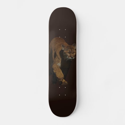 Cougar Mountain Lion Wild Cat Skateboard (Recto)