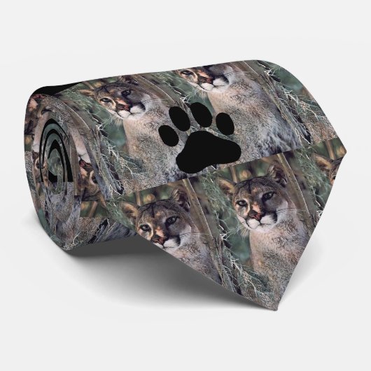 Cougar... pootdruk stropdas (Opgerold)