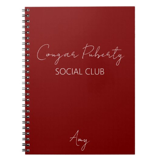 Cougar Puberteit Notitieboek (Voorkant)