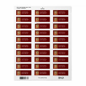 Cougar, Puma, Etiket van het Adres van de Bergleeu (Full Sheet)