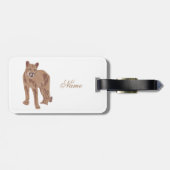 Cougar Puma Mountain Lion Thunder_Cove Bagagelabel (Achterkant horizontaal)