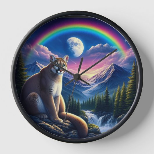 Cougar Rainbow Mountain View Horloge (Recto)