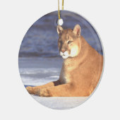 Cougar Resting Ornament (Links)