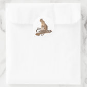 Cougar Ronde Sticker (Tas)