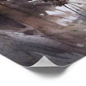 Cougar Woodland Animal Art Imprimer Poster (Coin)