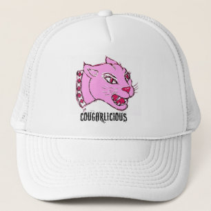 COUGARLICIEUZE COUGAR-AFDRUKKING IN HOT PINK TRUCKER PET