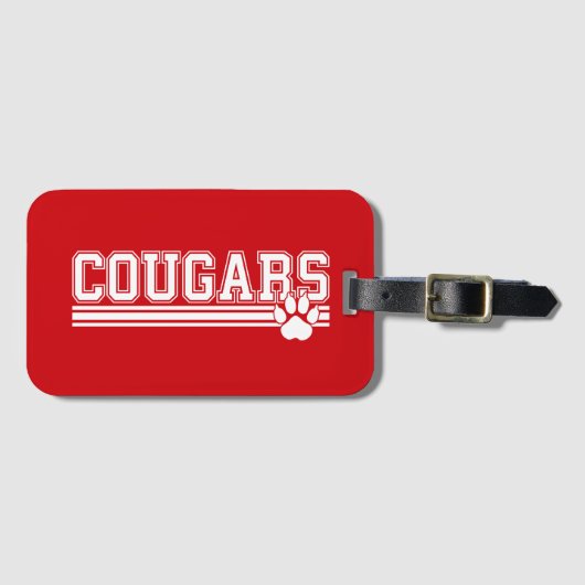 Cougars Bagagelabel (Voorkant (horizontaal))